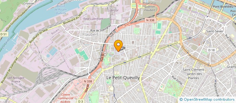 localisation de l'entreprise MONSIEUR AHMED IBRAHIM AHMED  LE PETIT-QUEVILLY