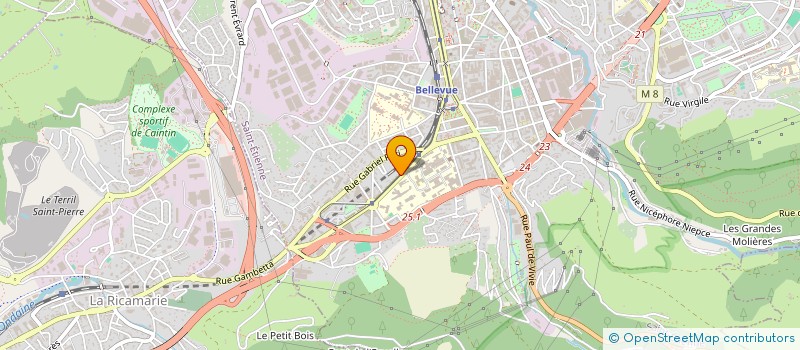 localisation de l'entreprise MONSIEUR AHMED IBRAHIM HASSAN  SAINT-ETIENNE