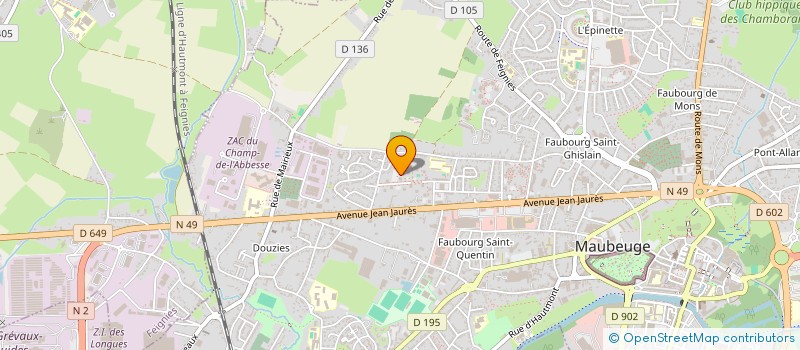 localisation de l'entreprise MONSIEUR AHMED ID HMOUDOU  MAUBEUGE