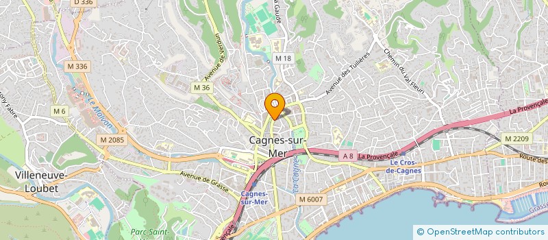 localisation de l'entreprise MONSIEUR AHMED IDDIR à CAGNES SUR MER