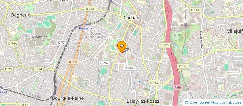 localisation de l'entreprise MONSIEUR AHMED IKEROUTENE  CACHAN