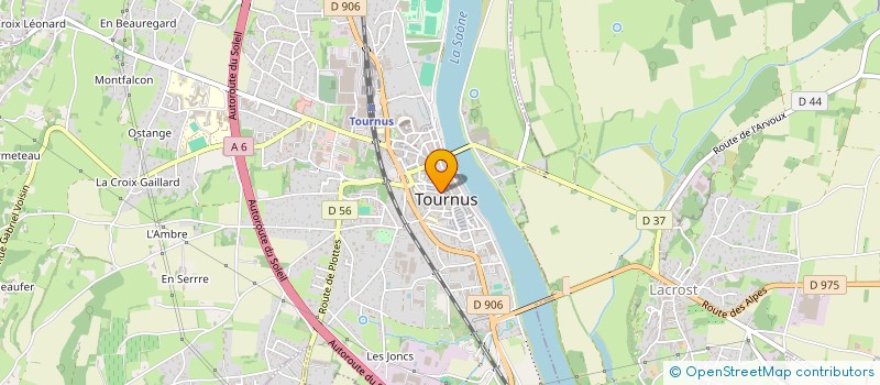 localisation de l'entreprise MONSIEUR AHMED JADAOUI  TOURNUS