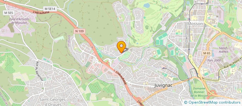 localisation de l'entreprise MONSIEUR AHMED JAWADI  JUVIGNAC