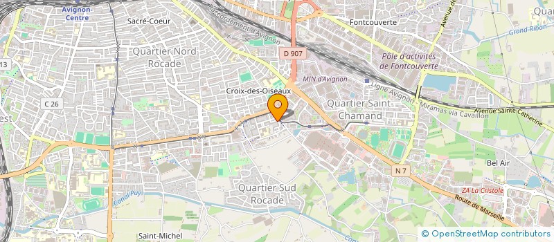localisation de l'entreprise MONSIEUR AHMED JELJAL à AVIGNON