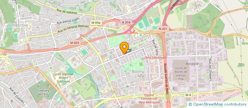 localisation de l'entreprise MONSIEUR AHMED KARA  METZ