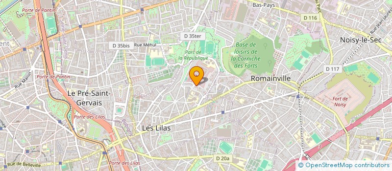 localisation de l'entreprise MONSIEUR AHMED KARIM MELAYAH à LES LILAS