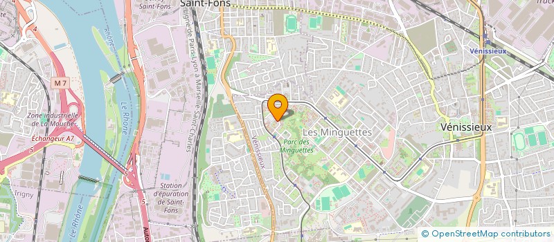 localisation de l'entreprise MONSIEUR AHMED KAROUNE  VENISSIEUX