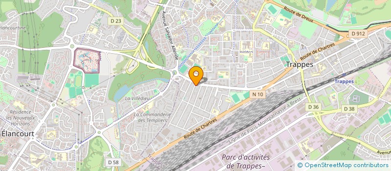 localisation de l'entreprise MONSIEUR AHMED KAWARA  TRAPPES