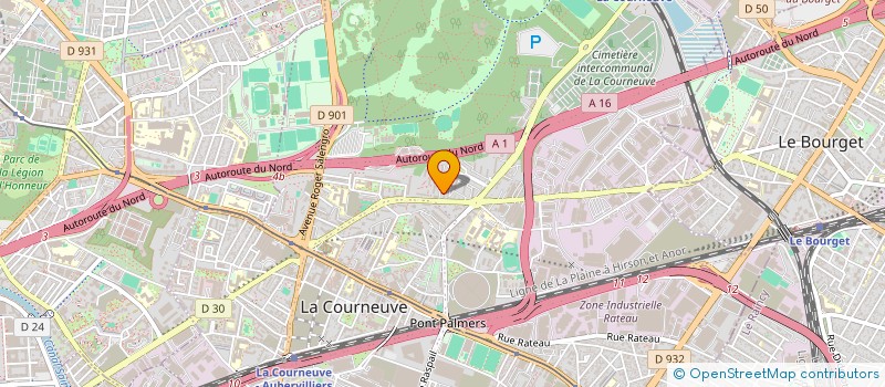 localisation de l'entreprise MONSIEUR AHMED KEBBOUH à LA COURNEUVE