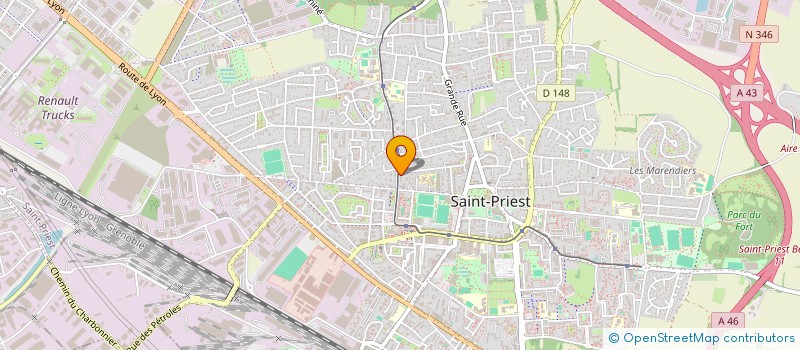 localisation de l'entreprise MONSIEUR AHMED KENORE  SAINT-PRIEST