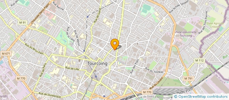 localisation de l'entreprise MONSIEUR AHMED KERROUCHE à TOURCOING