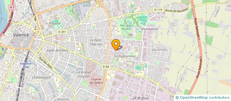 localisation de l'entreprise MONSIEUR AHMED KHADHER à VALENCE