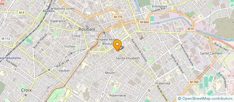 localisation de l'entreprise MONSIEUR AHMED KHALDI  ROUBAIX