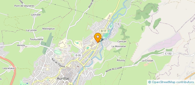 localisation de l'entreprise MONSIEUR AHMED KHALIL à AURILLAC