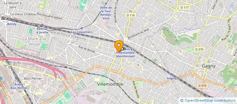 localisation de l'entreprise MONSIEUR AHMED KHALIL HMANI à VILLEMOMBLE