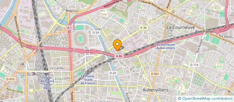 localisation de l'entreprise MONSIEUR AHMED KHAN  AUBERVILLIERS