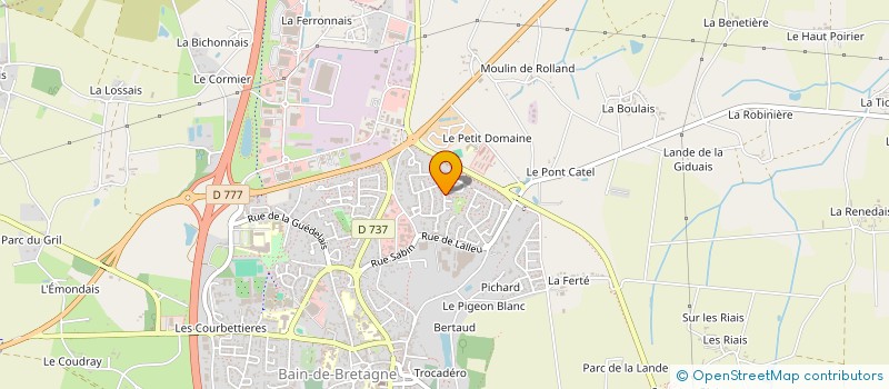 localisation de l'entreprise MONSIEUR AHMED KHANCHIL  BAIN-DE-BRETAGNE