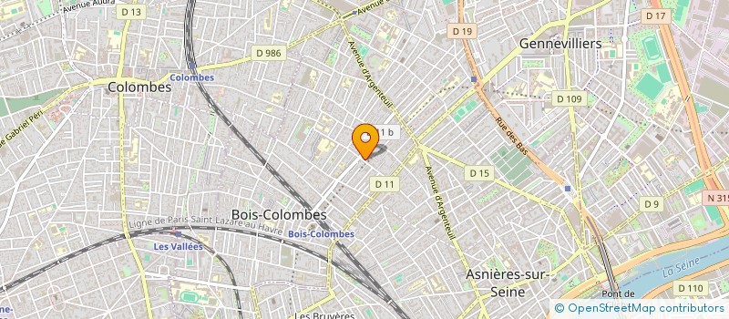 localisation de l'entreprise MONSIEUR AHMED KHELIL à BOIS-COLOMBES