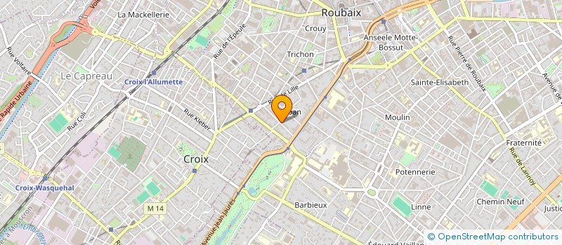 localisation de l'entreprise MONSIEUR AHMED KHITER  ROUBAIX