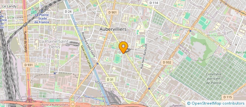 localisation de l'entreprise MONSIEUR AHMED KIDANE à AUBERVILLIERS