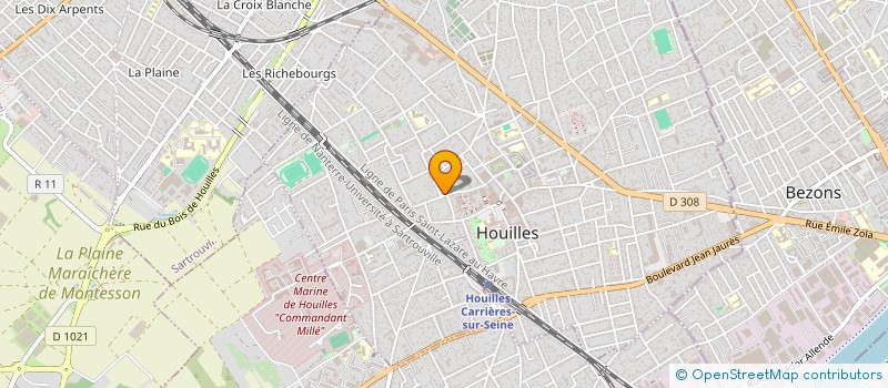 localisation de l'entreprise MONSIEUR AHMED KIMI  HOUILLES