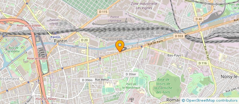 localisation de l'entreprise MONSIEUR AHMED KOSKSI à PANTIN