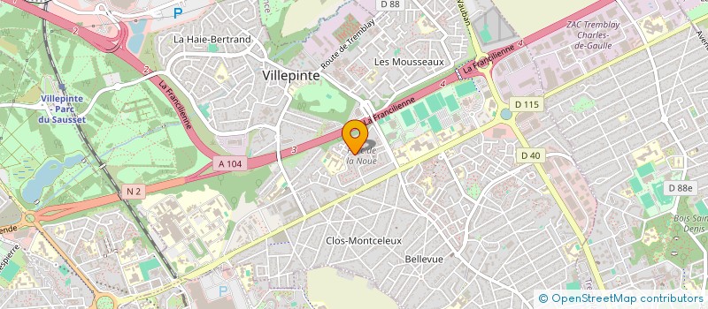 localisation de l'entreprise MONSIEUR AHMED LAARAJ à VILLEPINTE