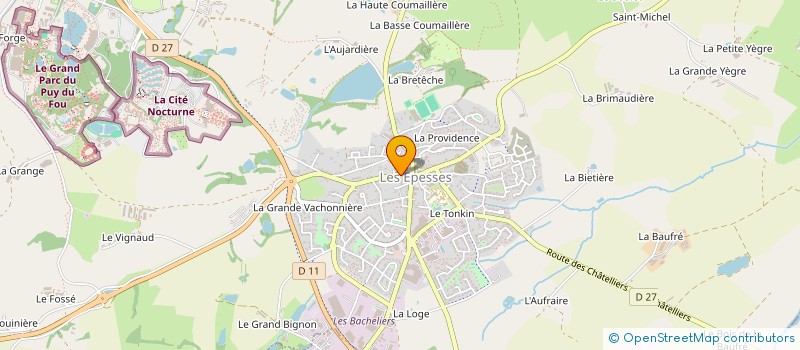 localisation de l'entreprise MONSIEUR AHMED LAAROUSSI  LES EPESSES