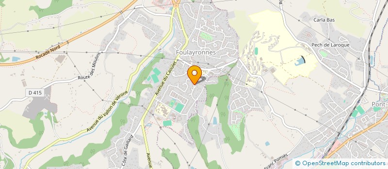 localisation de l'entreprise MONSIEUR AHMED LAJINI  FOULAYRONNES