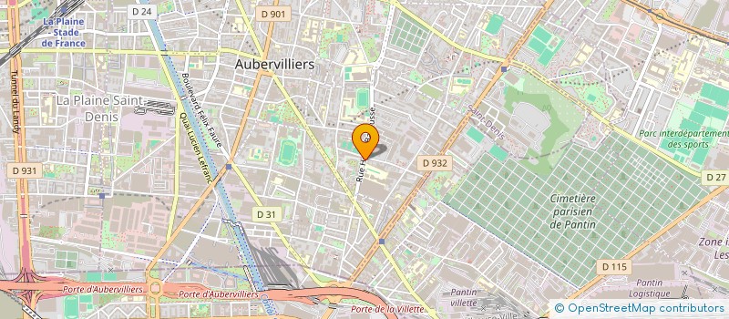 localisation de l'entreprise MONSIEUR AHMED LAKBI à AUBERVILLIERS