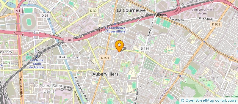 localisation de l'entreprise MONSIEUR AHMED LAKHNECHE à AUBERVILLIERS