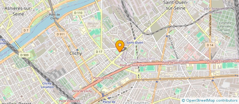 localisation de l'entreprise MONSIEUR AHMED LAKTATNI à CLICHY