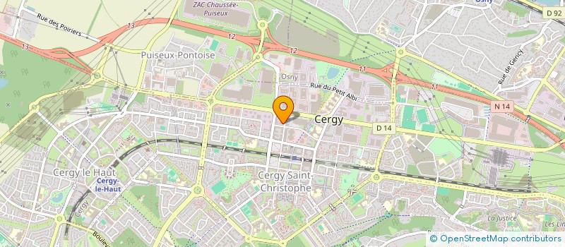 localisation de l'entreprise MONSIEUR AHMED LEBRIC  CERGY