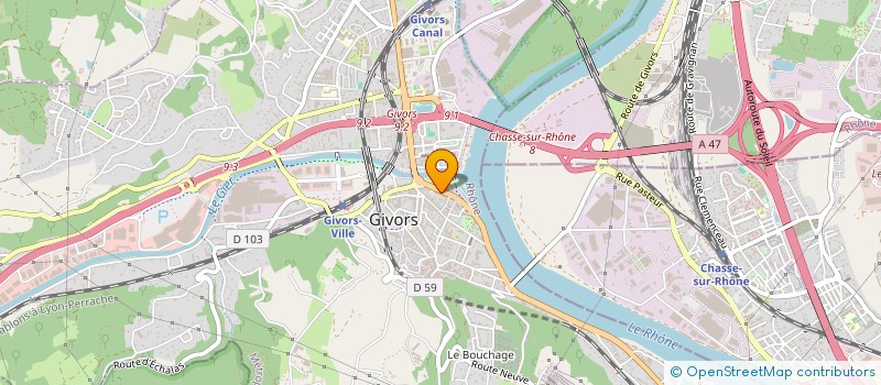 localisation de l'entreprise MONSIEUR AHMED LOUGLAITHI  GIVORS