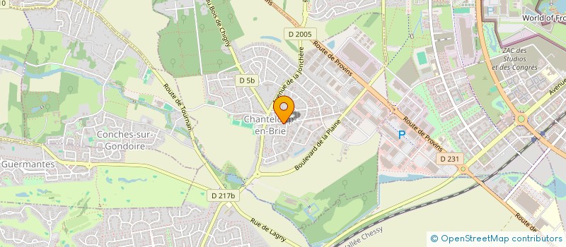 localisation de l'entreprise MONSIEUR AHMED LOUHICHI  CHANTELOUP-EN-BRIE