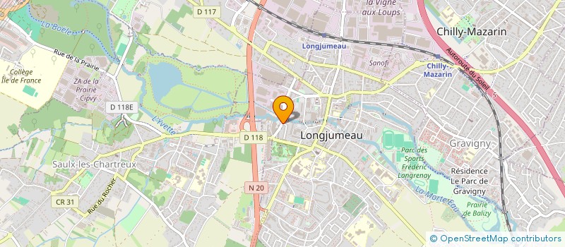 localisation de l'entreprise MONSIEUR AHMED MACOLO à LONGJUMEAU