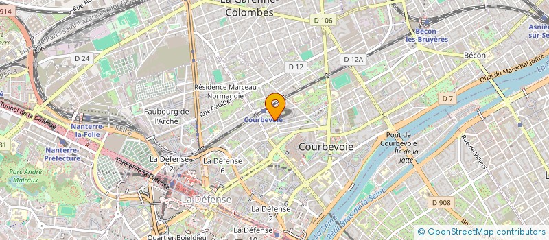 localisation de l'entreprise MONSIEUR AHMED MADANI à COURBEVOIE