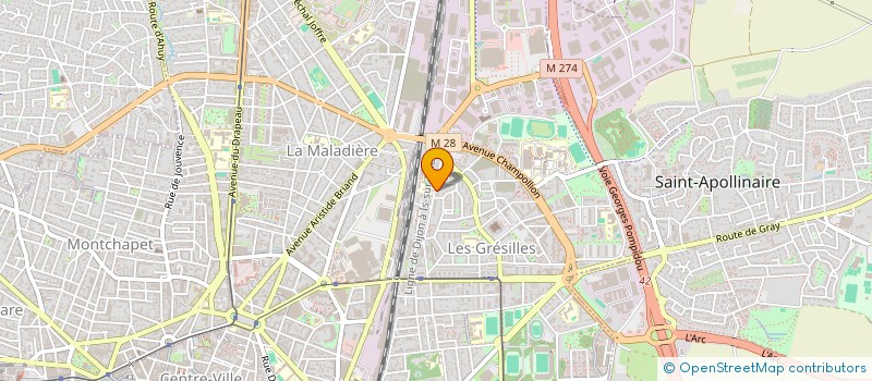 localisation de l'entreprise MONSIEUR AHMED MAHAMED ALI à DIJON