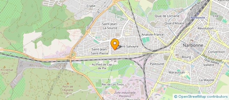 localisation de l'entreprise MONSIEUR AHMED MAHFOUD  NARBONNE