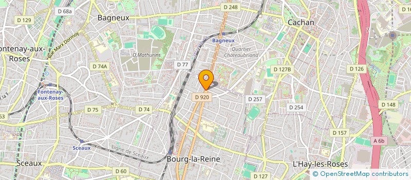 localisation de l'entreprise MONSIEUR AHMED MAHIOUT à BOURG-LA-REINE