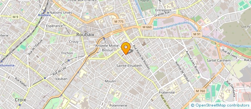 localisation de l'entreprise MONSIEUR AHMED MALEK  ROUBAIX