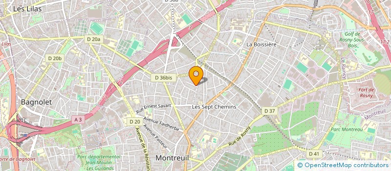 localisation de l'entreprise MONSIEUR AHMED MALOUM à MONTREUIL