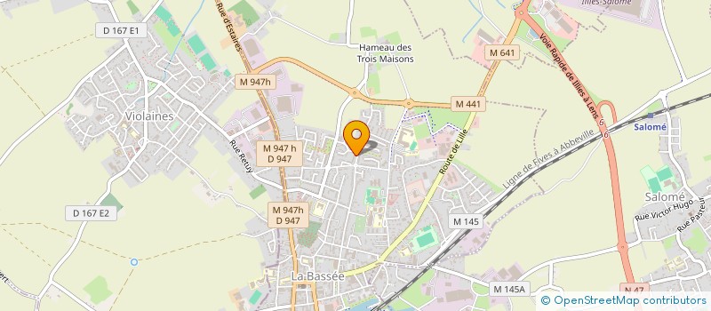 localisation de l'entreprise MONSIEUR AHMED MAMOUNI AOUGHAB  LA BASSEE