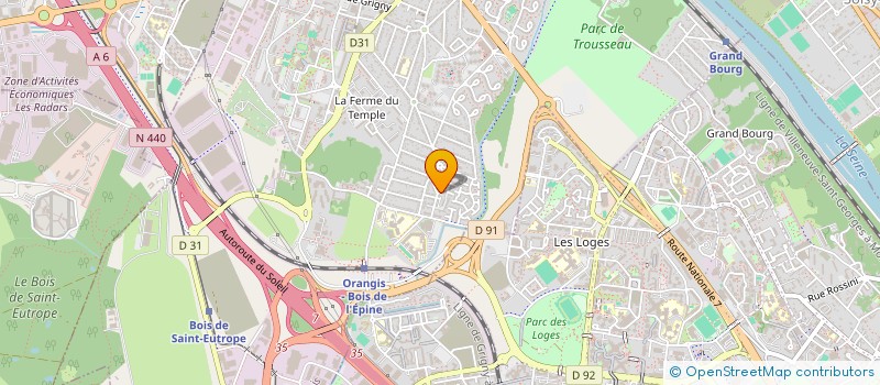 localisation de l'entreprise MONSIEUR AHMED MATMAT  RIS-ORANGIS