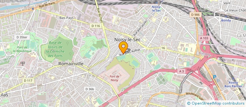 localisation de l'entreprise MONSIEUR AHMED MCHIRI à NOISY-LE-SEC