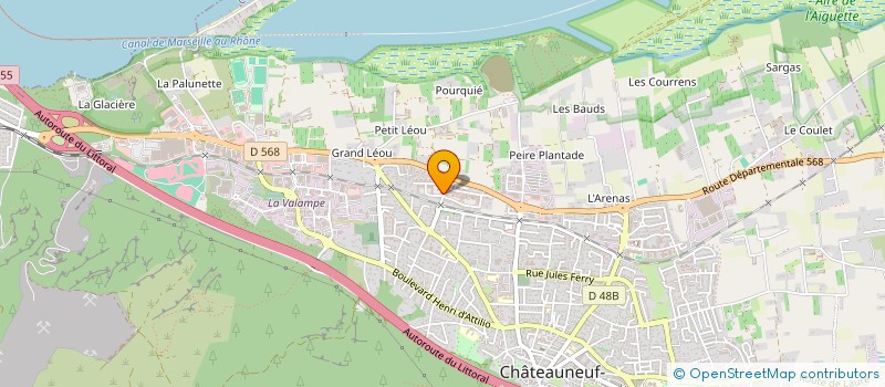 localisation de l'entreprise MONSIEUR AHMED MEGDER à CHATEAUNEUF-LES-MARTIGUES