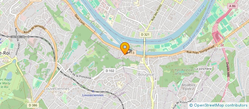 localisation de l'entreprise MONSIEUR AHMED MENADE  BOUGIVAL