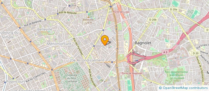 localisation de l'entreprise MONSIEUR AHMED MERROUCHI  PARIS