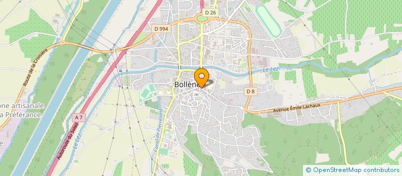 localisation de l'entreprise MONSIEUR AHMED MESBAH  BOLLENE