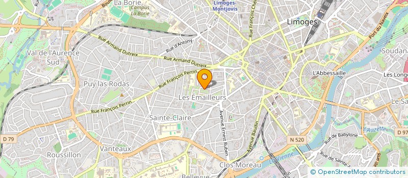 localisation de l'entreprise MONSIEUR AHMED MESSAOUDENE à LIMOGES